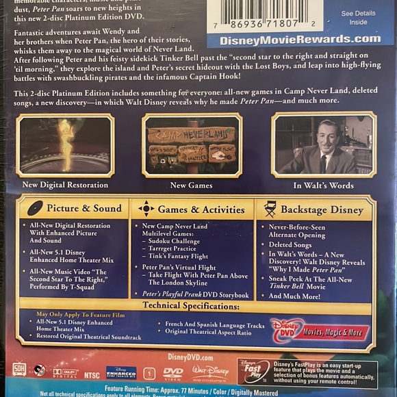 Disney's Peter Pan dvd - Picture 3 of 5